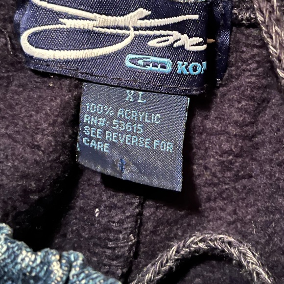 KOMAN SPORTS Men’s Denim Front & Sweatpants Back Pants. Sz XL. Waist 34. - Picture 9 of 9